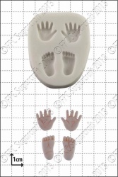 'Tiny Hands and Feet' Silicone Mould